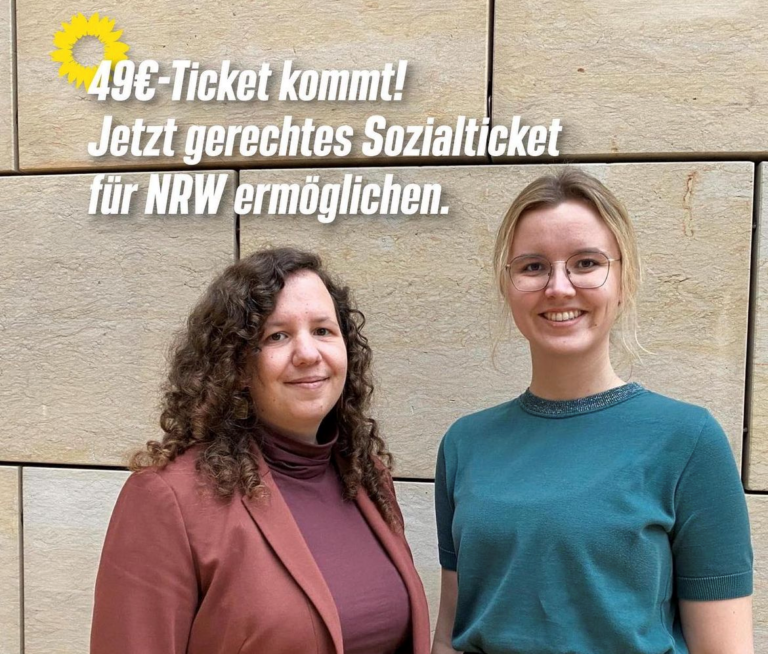 49-Euro-Ticket kommt! Jetzt gerechtes Sozialticket für NRW ermöglichen.
