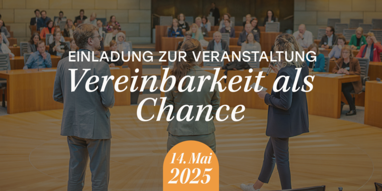 Einladung zur Veranstaltung: Vereinbarkeit als Chance – Miteinander voneinander lernen